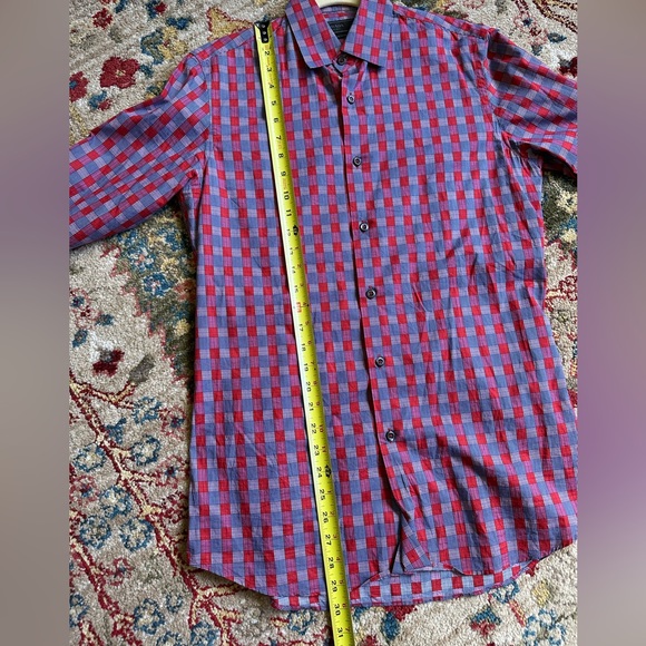 Prada Men’s Plaid Long-Sleeve Shirt - Picture 7 of 11